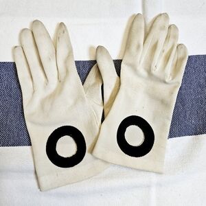 Vintage 60s Op-Art gloves